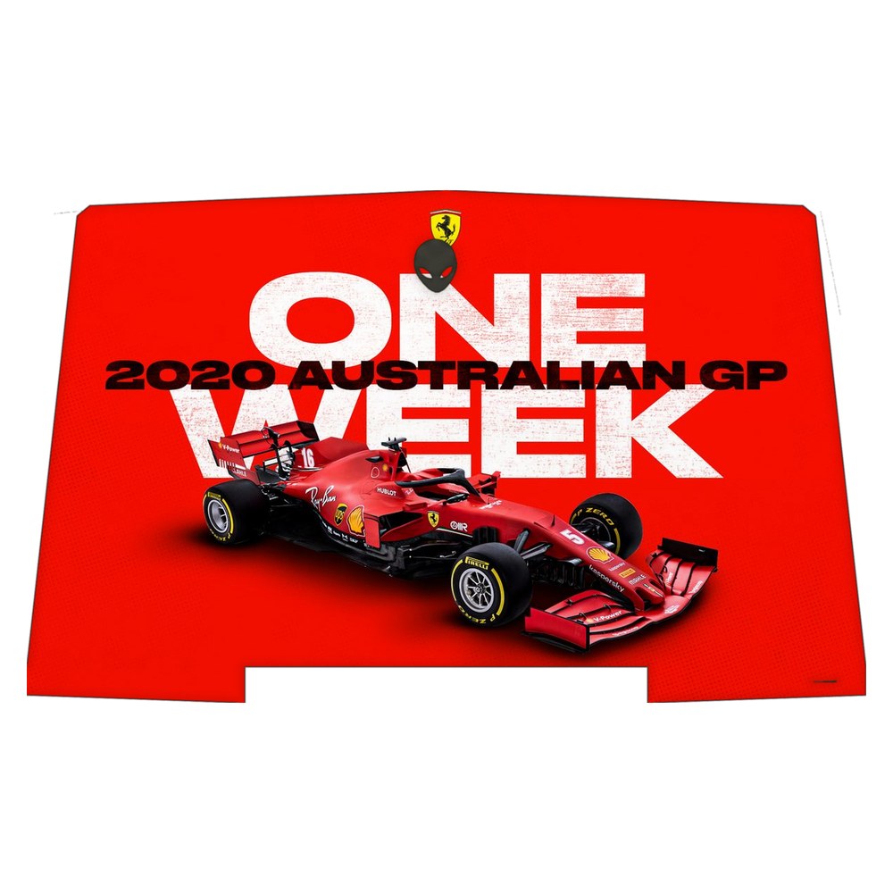 Alienware R3 P69F laptop skin - Melbourne GP Ferrari Countdown