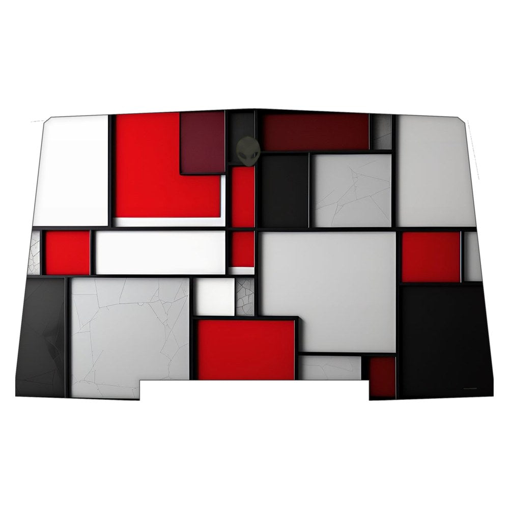 Alienware R3 P69F laptop skin - Mondrian Inspired Block Art