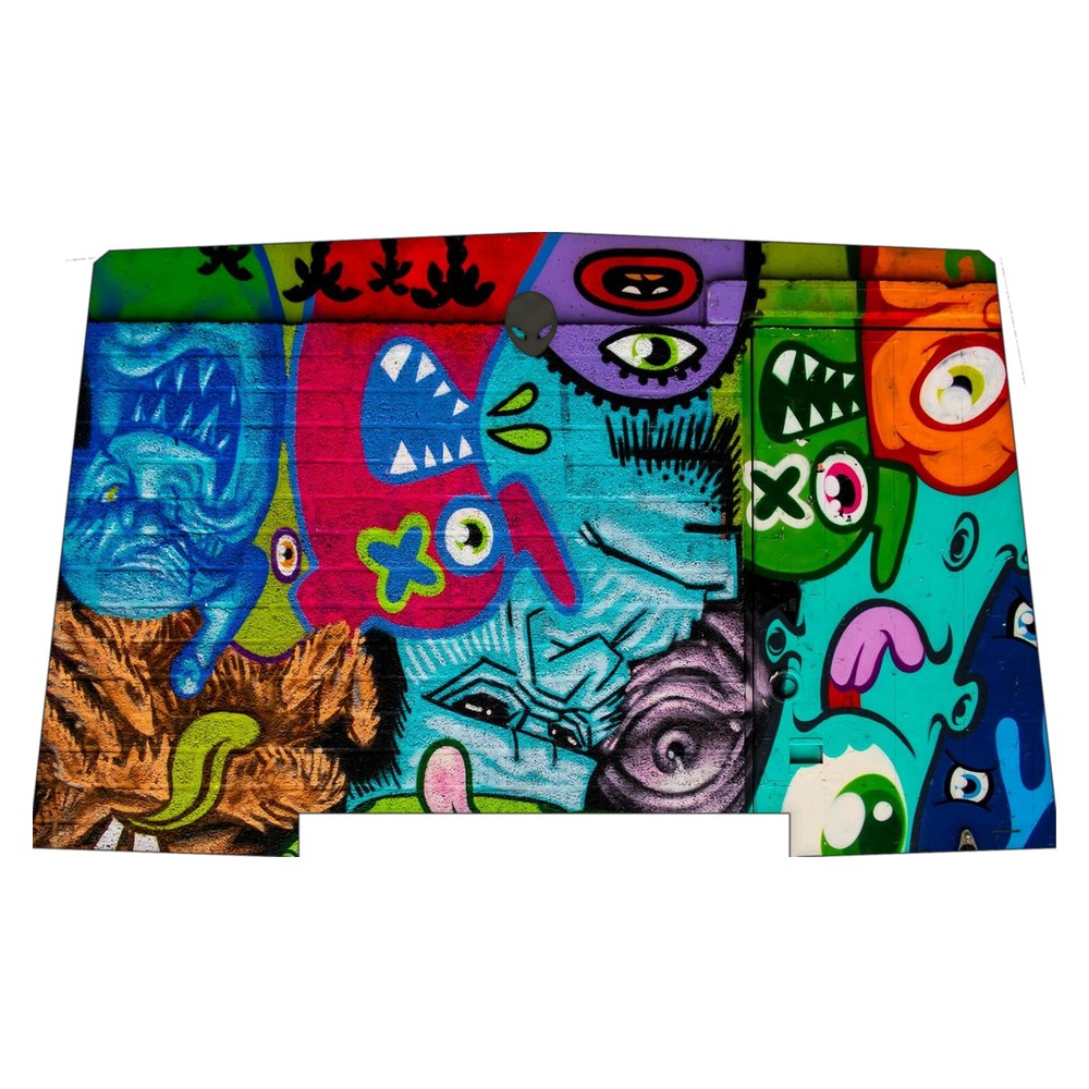 Alienware R3 P69F laptop skin - Neon Doodles