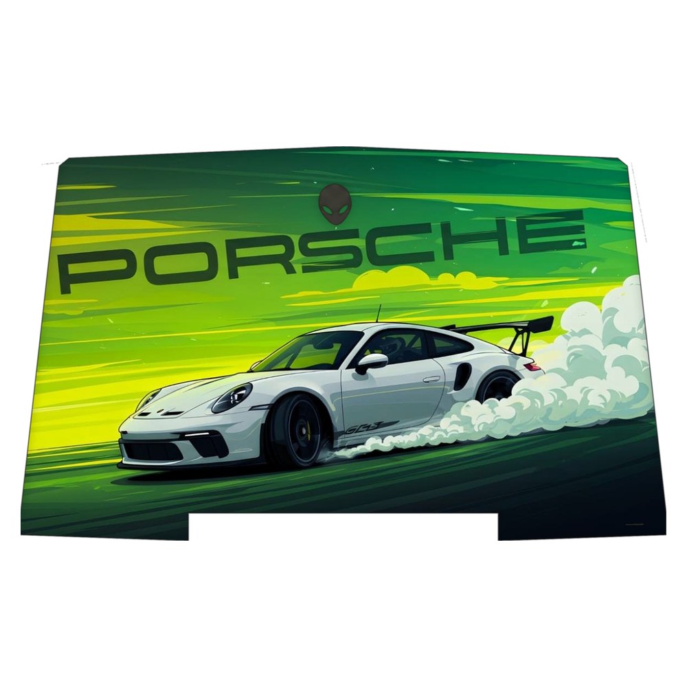 Alienware R3 P69F laptop skin - Porsche Green Drift