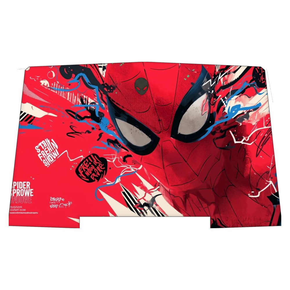 Alienware R3 P69F laptop skin - Web Slinger Graffiti