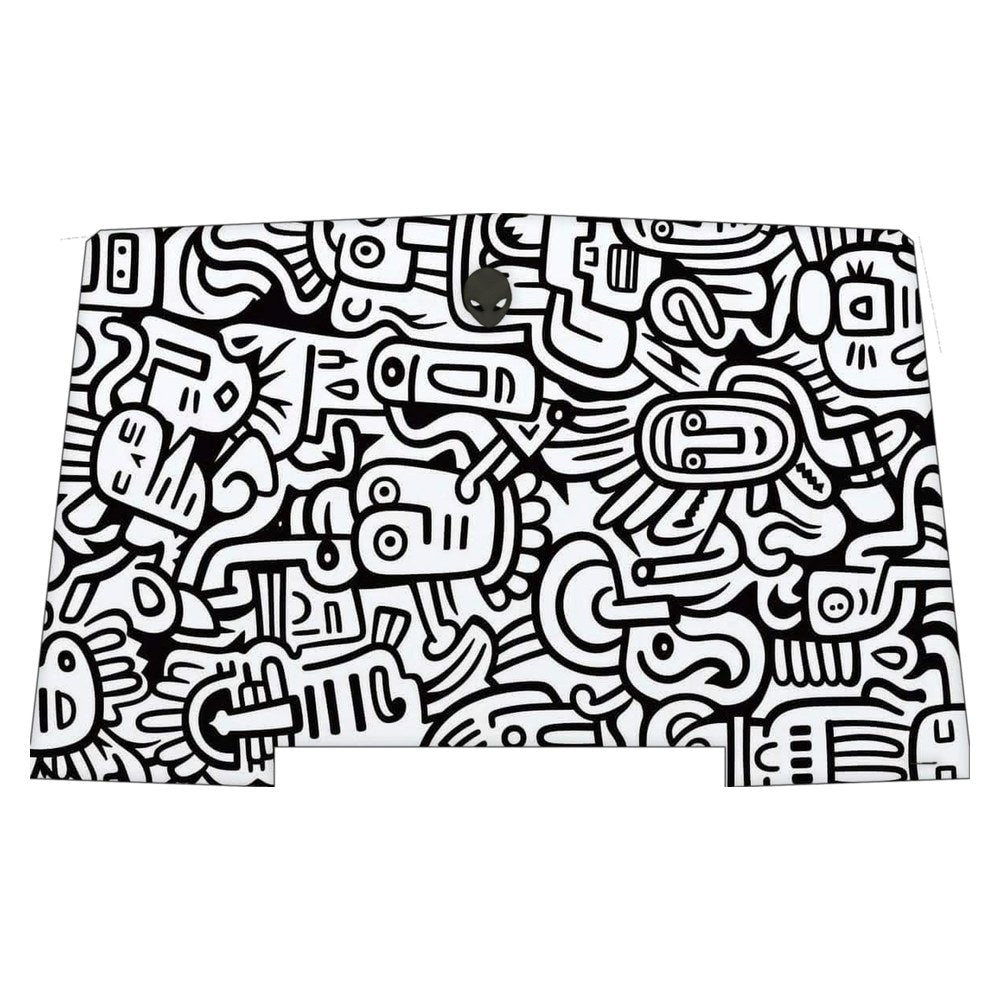Alienware R3 P69F laptop skin - Whimsical Black and White