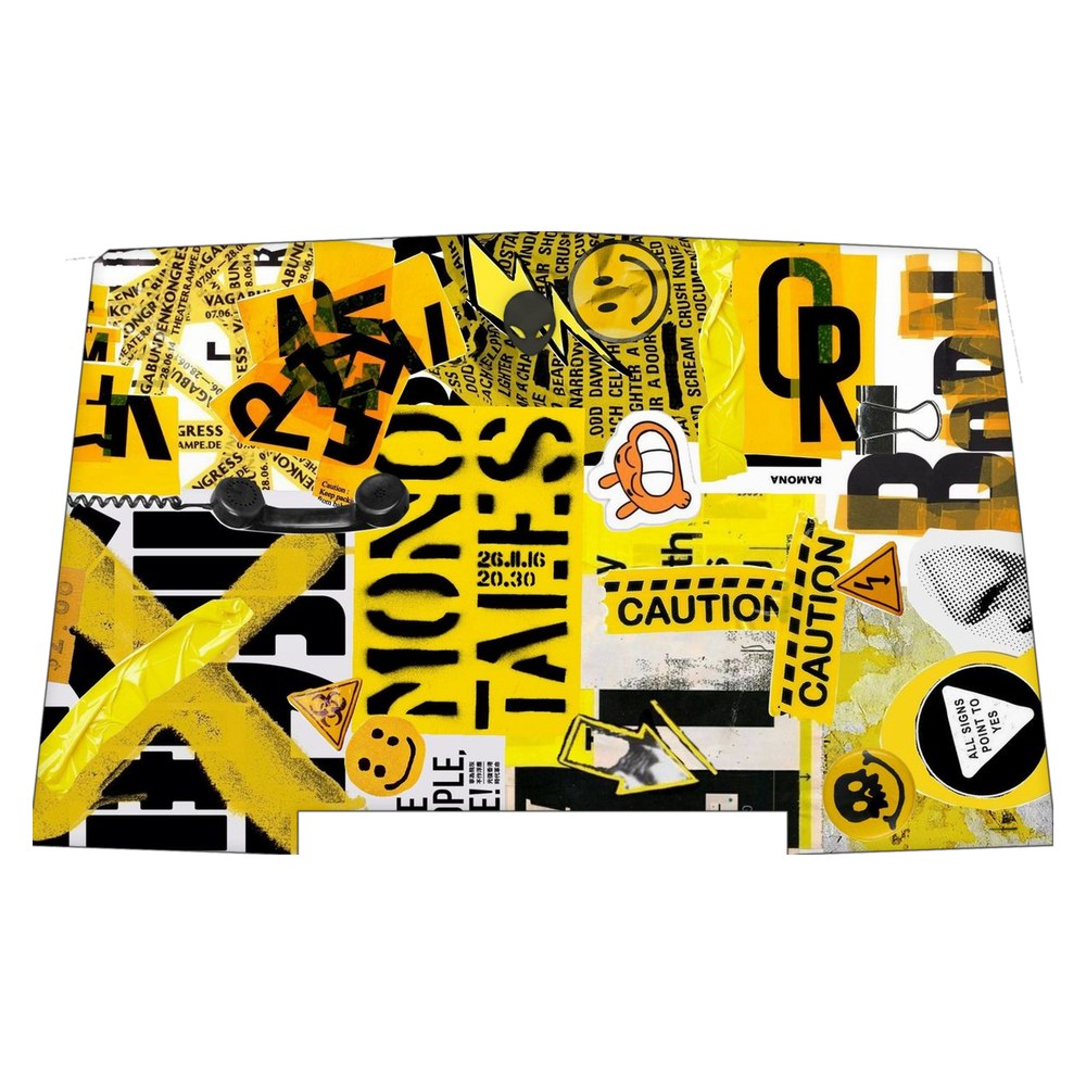 Alienware R3 P69F laptop skin - Yellow Alert