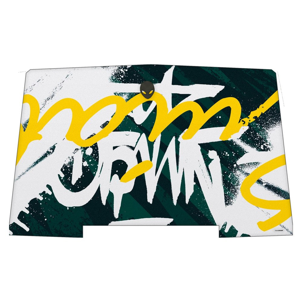 Alienware R3 P69F laptop skin - Yellow Brush Strokes