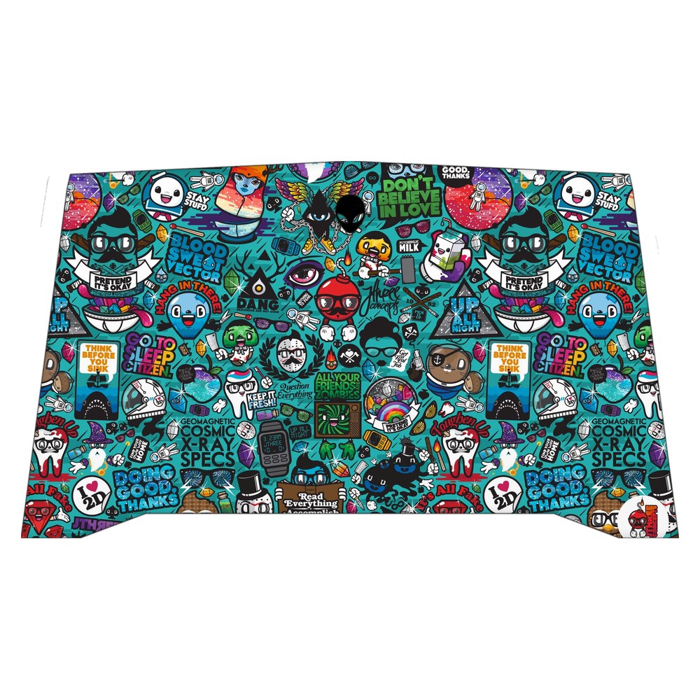 Alienware R4 P31E laptop skin - Blue Sketch