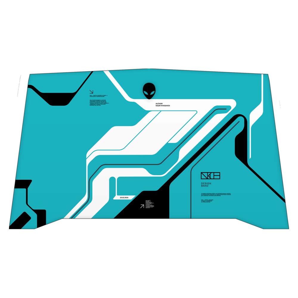 Alienware R4 P31E laptop skin - Cyber Blue