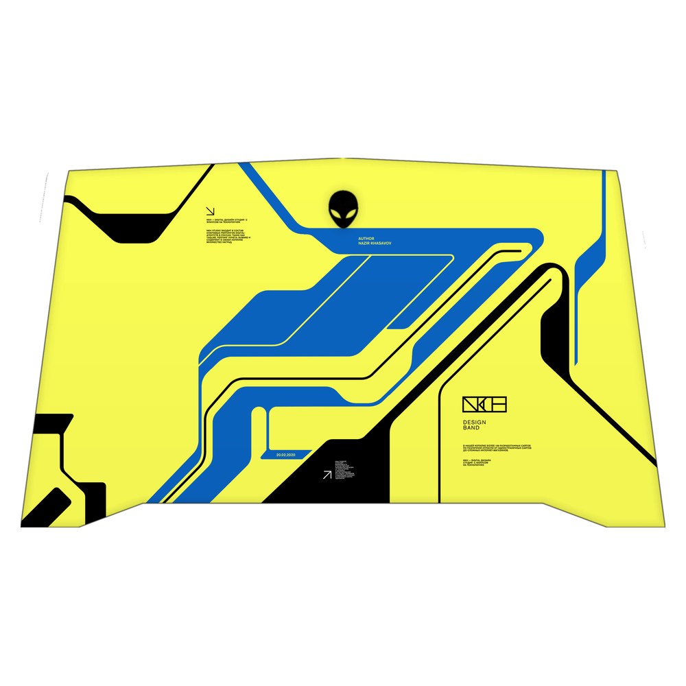 Alienware R4 P31E laptop skin - Cyber Yellow
