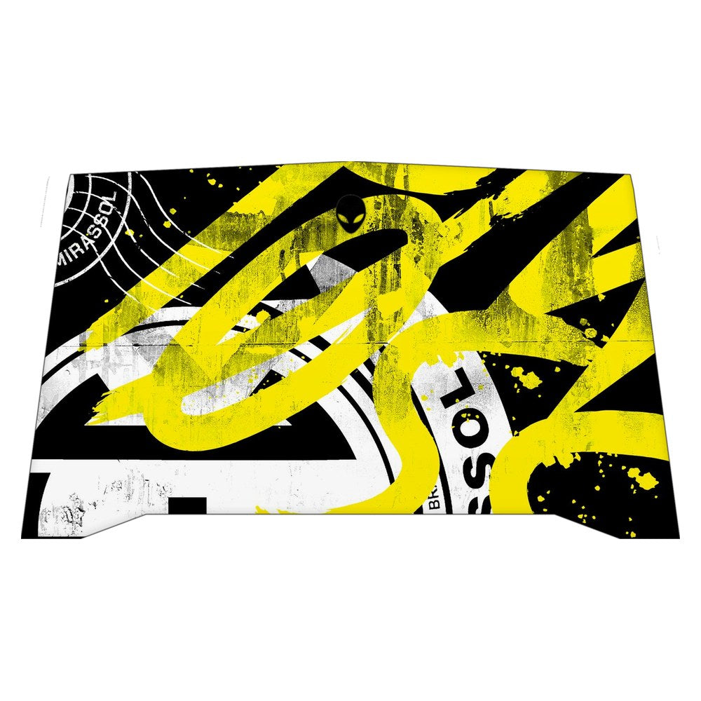 Alienware R4 P31E laptop skin - Distressed Yellow Textures