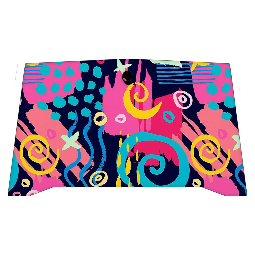 Alienware R4 P31E laptop skin - Geometric Neon Graphic