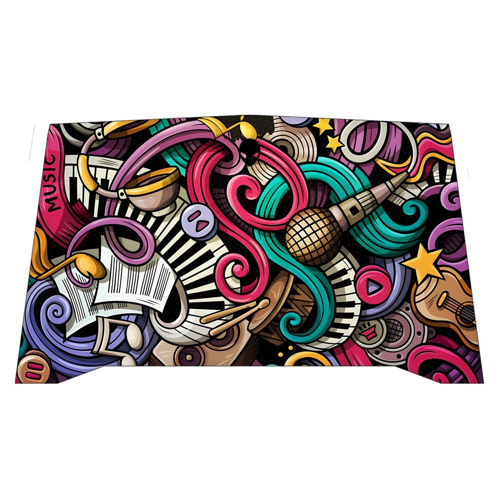 Alienware R4 P31E laptop skin - Music Doodle