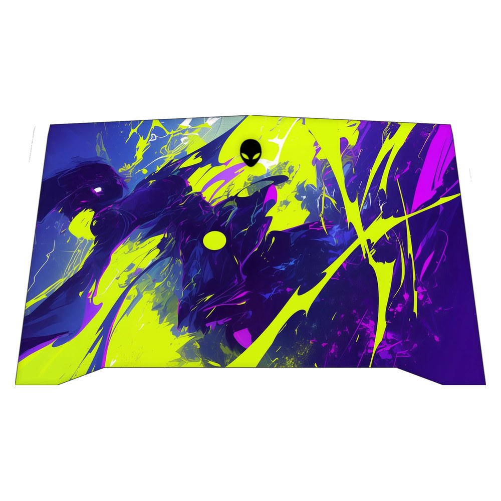 Alienware R4 P31E laptop skin - Neon Paint Explosion