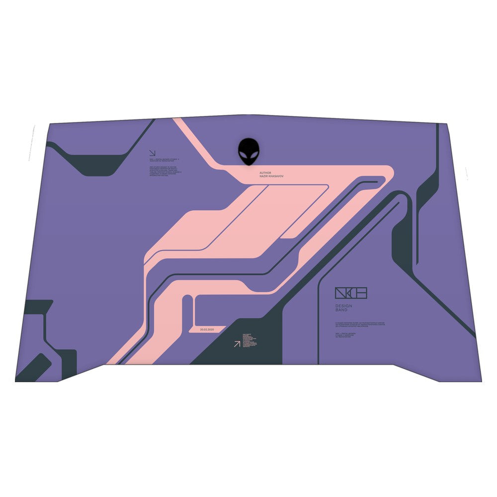 Alienware R4 P31E laptop skin - Purple Cyberpunk