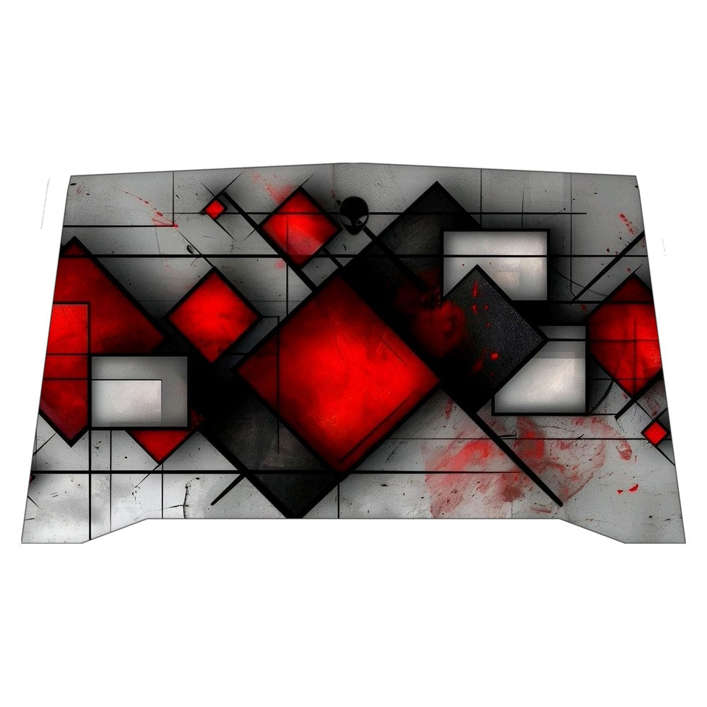 Alienware R4 P31E laptop skin - Red Squares
