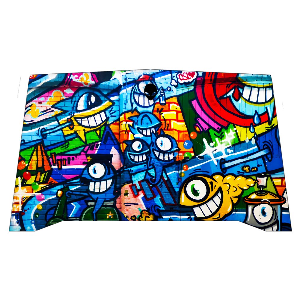 Alienware R4 P31E laptop skin - Wall Graffiti