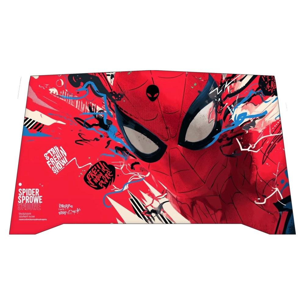 Alienware R4 P31E laptop skin - Web Slinger Graffiti