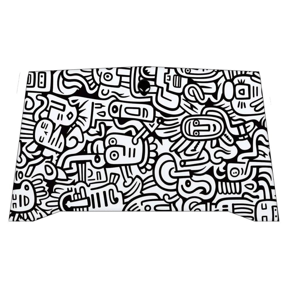 Alienware R4 P31E laptop skin - Whimsical Black and White