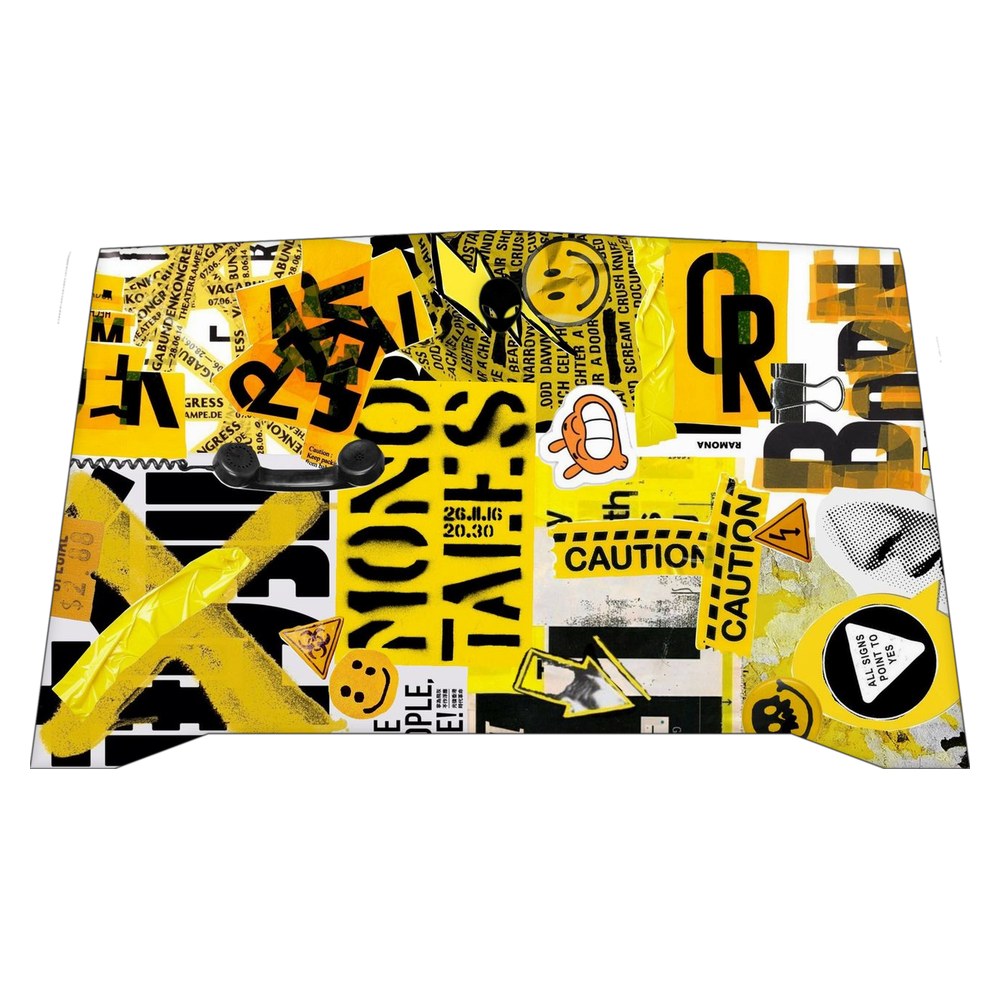 Alienware R4 P31E laptop skin - Yellow Alert