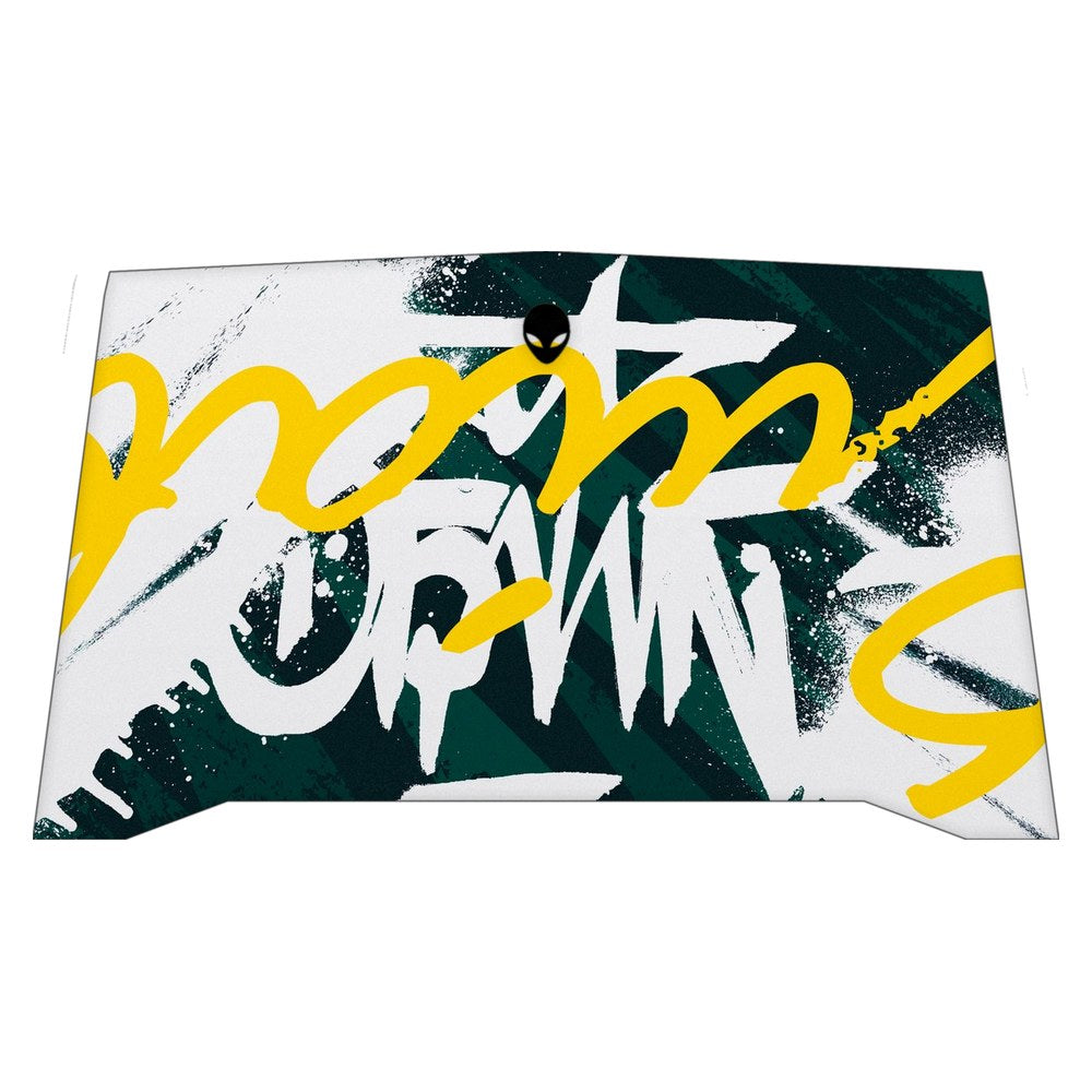 Alienware R4 P31E laptop skin - Yellow Brush Strokes