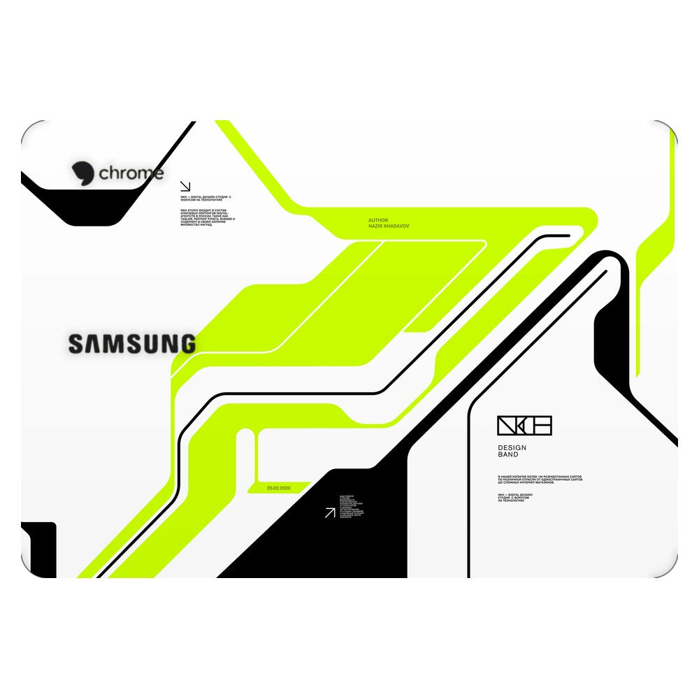 Samsung Chromebook 3 laptop skin - Acid Green