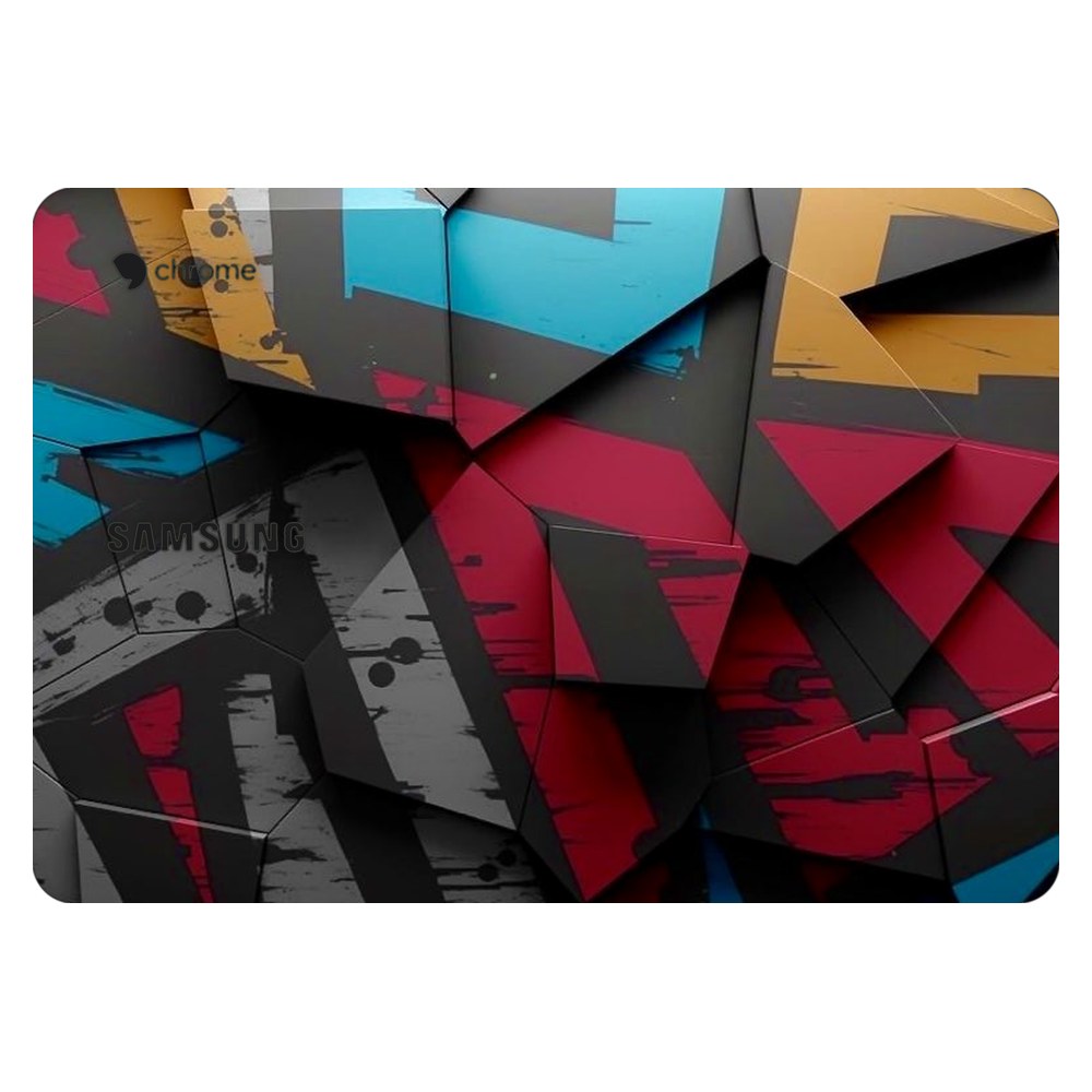 Samsung Chromebook 3 laptop skin - Angled Blocks