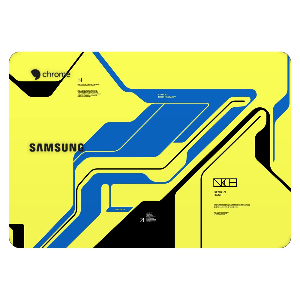 Samsung Chromebook 3 laptop skin - Cyber Yellow