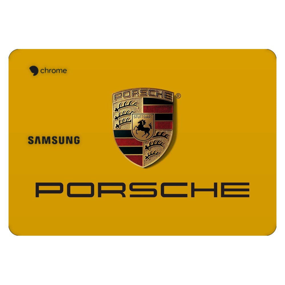 Samsung Chromebook 3 laptop skin - Golden Porsche