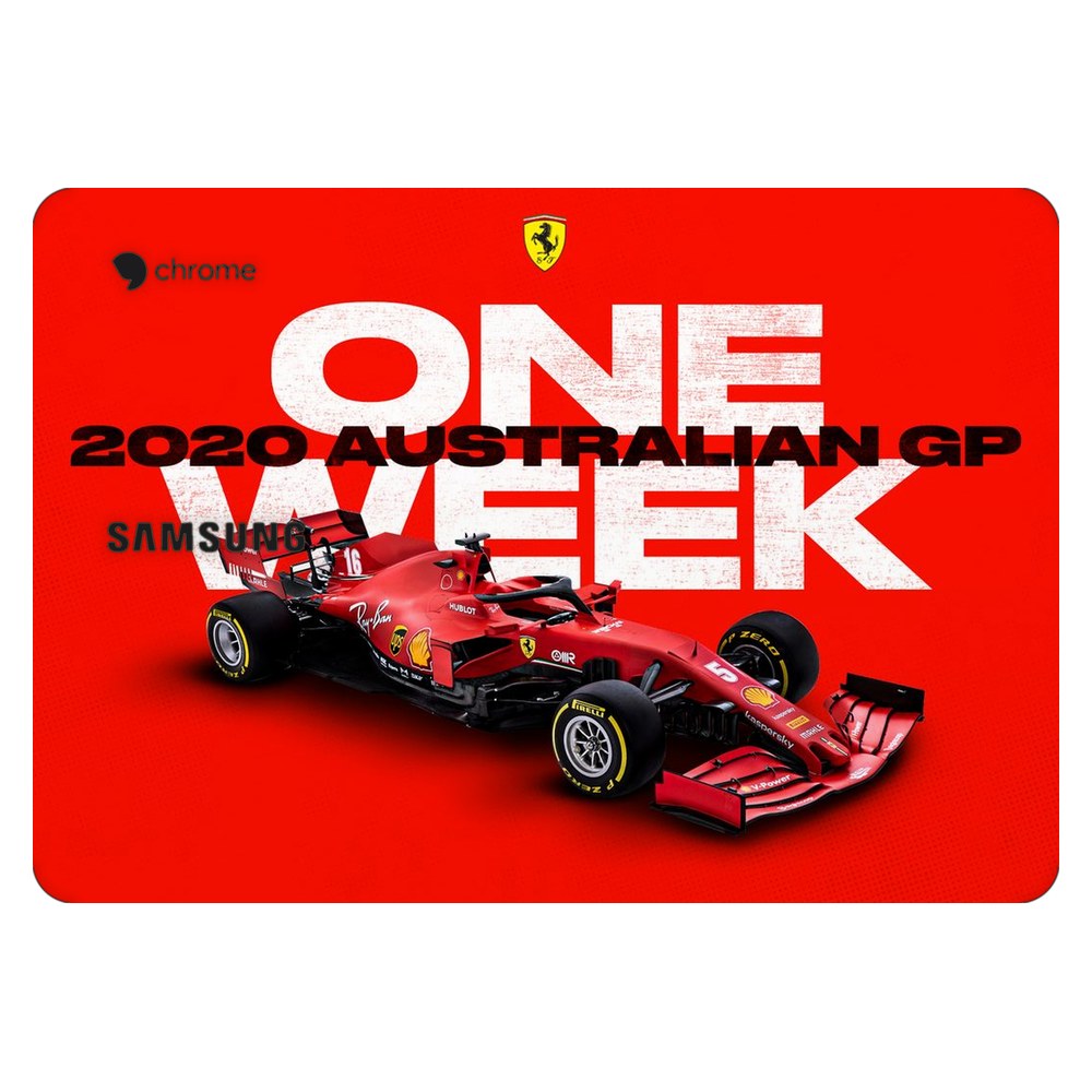 Samsung Chromebook 3 laptop skin - Melbourne GP Ferrari Countdown