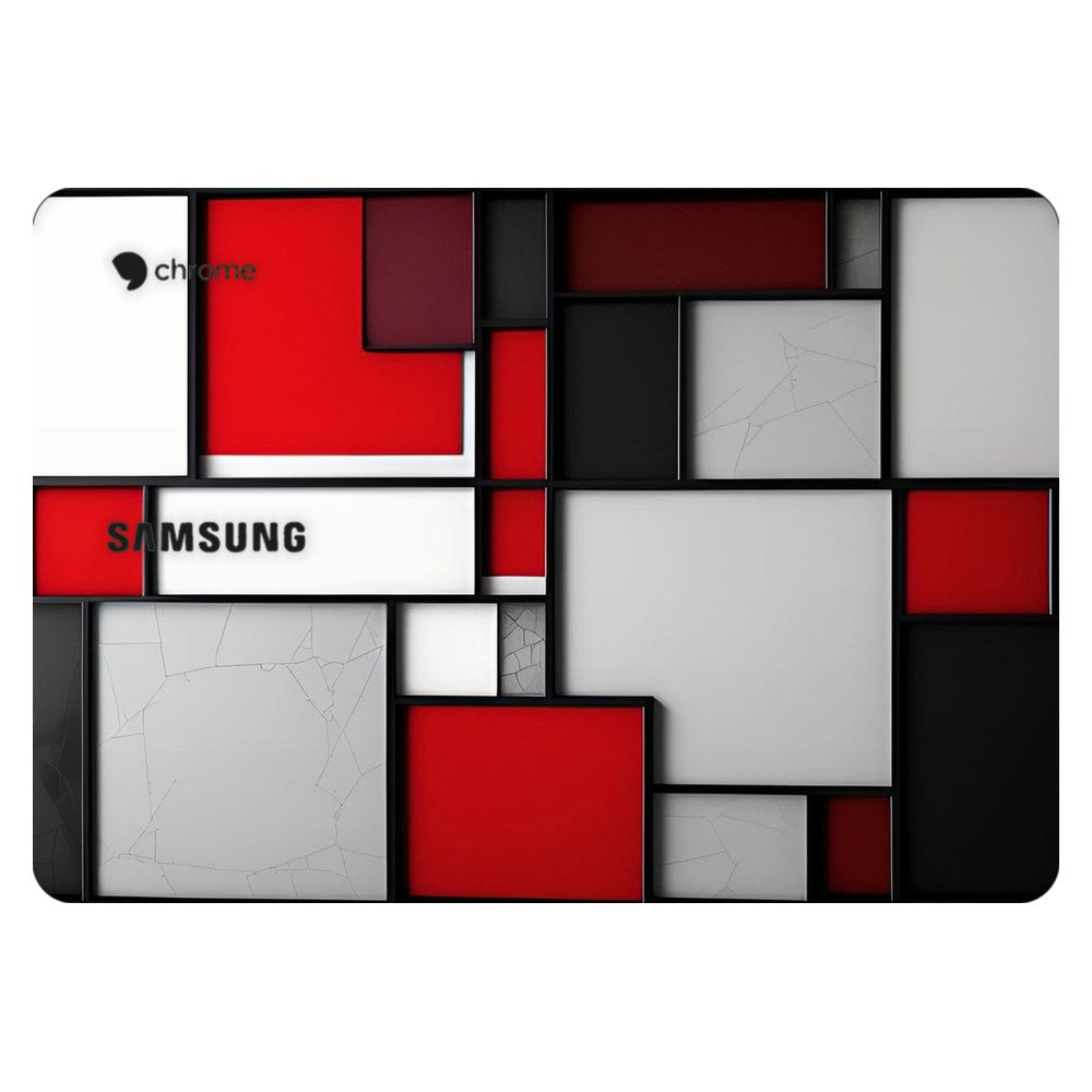 Samsung Chromebook 3 laptop skin - Mondrian Inspired Block Art