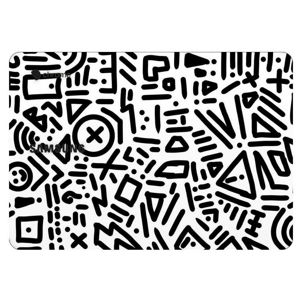 Samsung Chromebook 3 laptop skin - Playful Doodle Elements