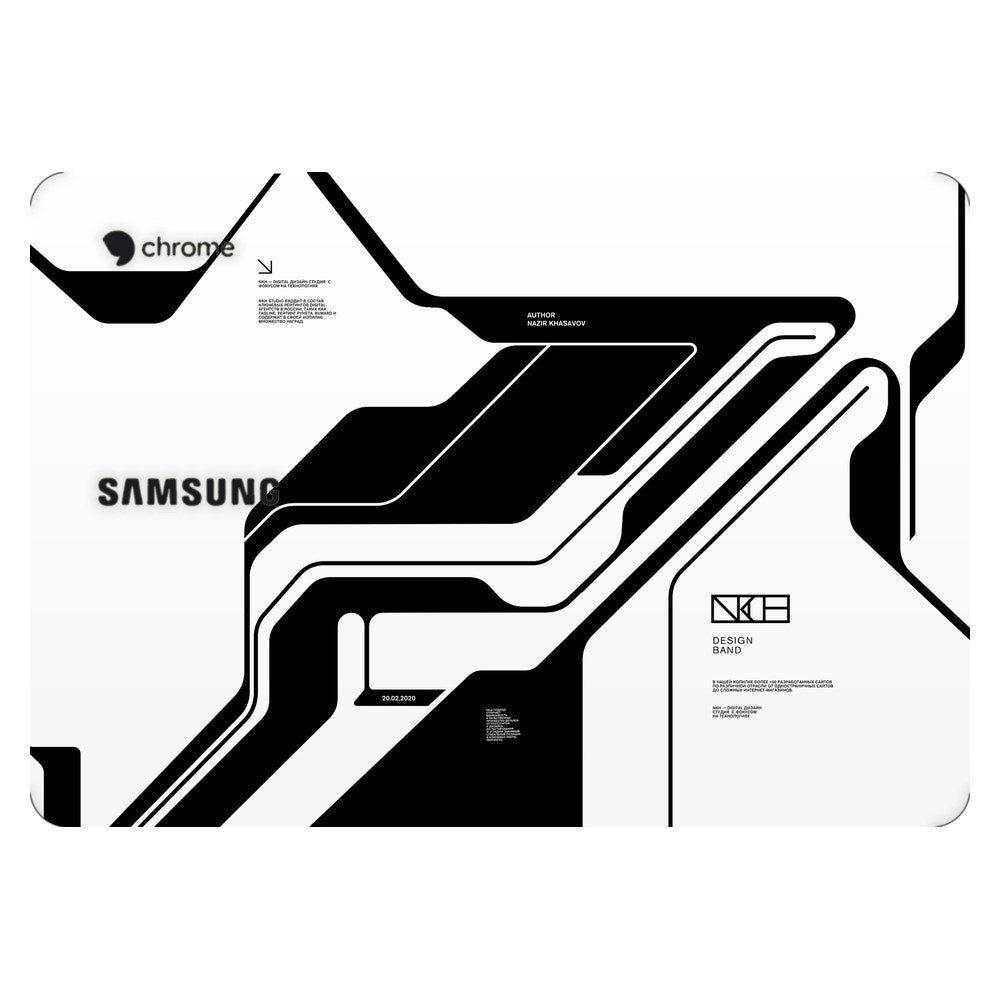 Samsung Chromebook 3 laptop skin - White Cyberpunk