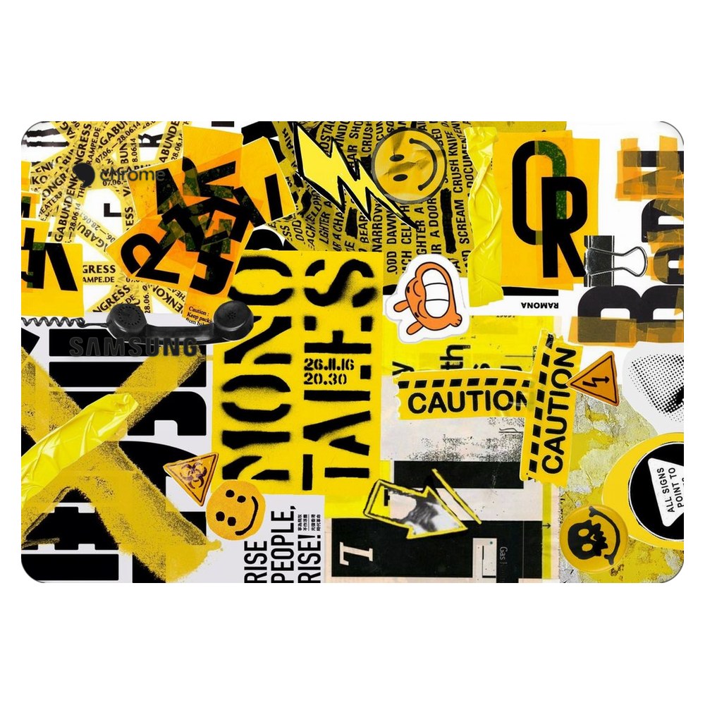 Samsung Chromebook 3 laptop skin - Yellow Alert