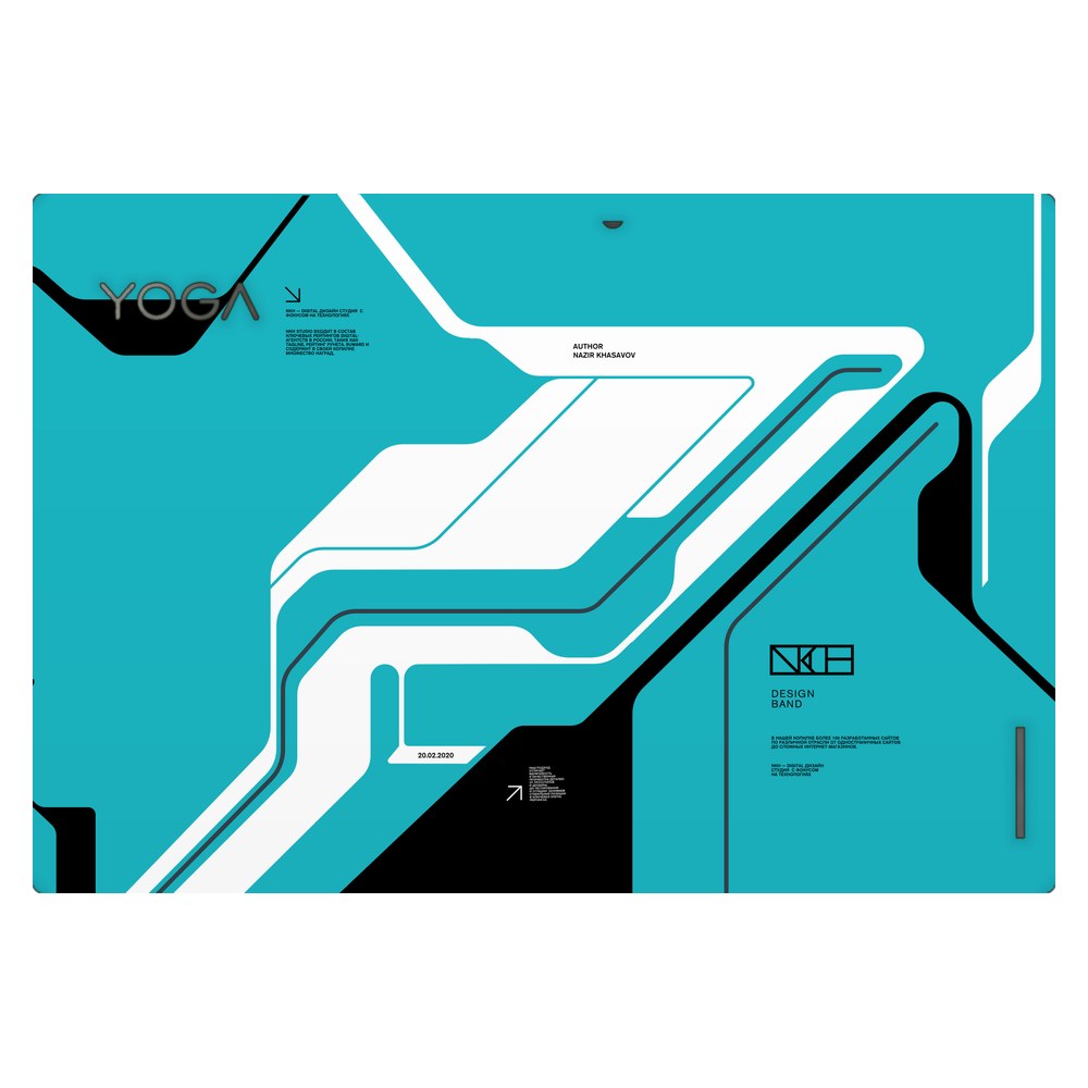 Lenovo Yoga Duet 7 13IML05 laptop skin - Cyber Blue