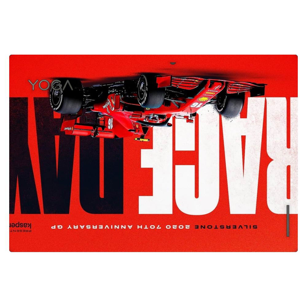 Lenovo Yoga Duet 7 13IML05 laptop skin - Ferrari Racing Graphic Red