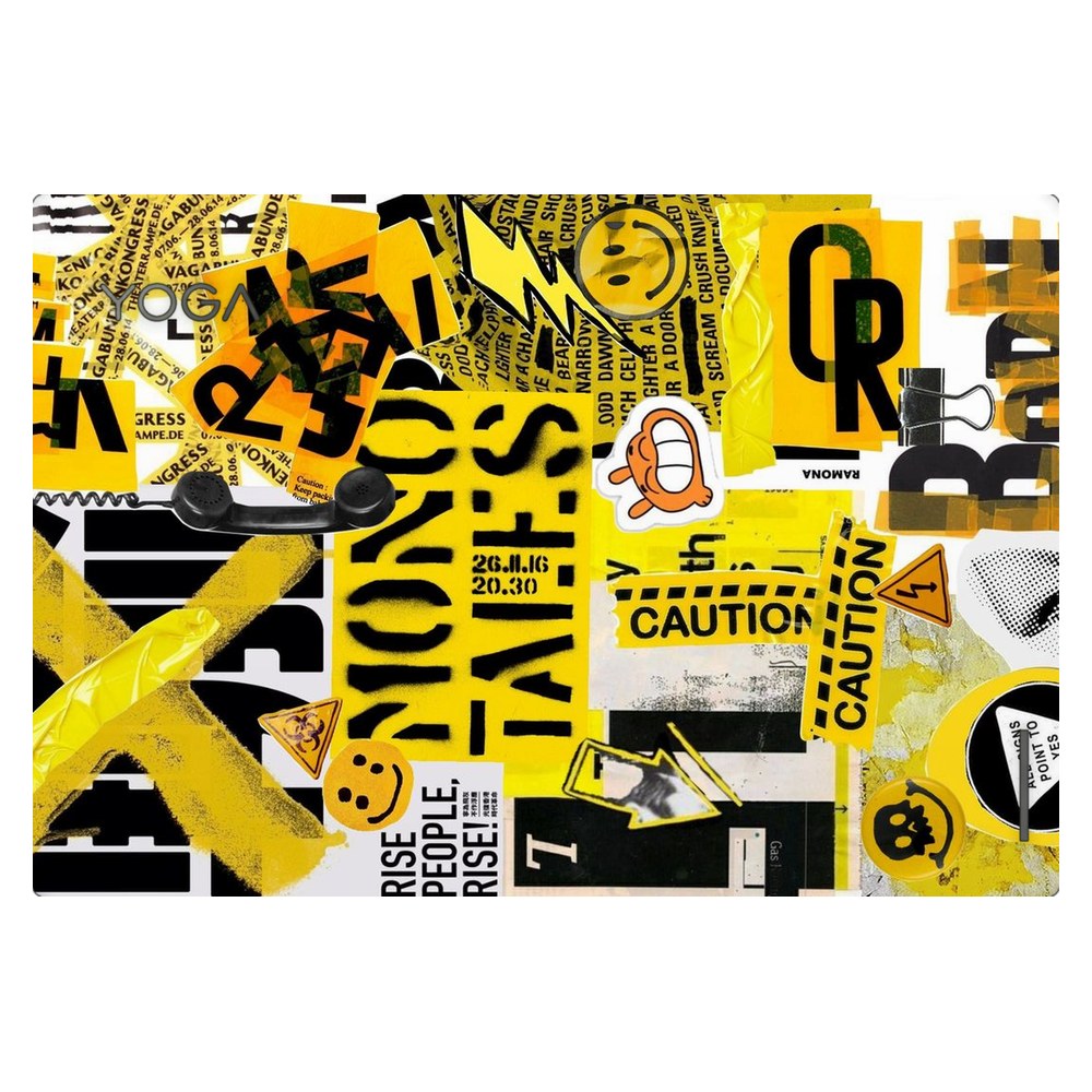 Lenovo Yoga Duet 7 13IML05 laptop skin - Yellow Alert