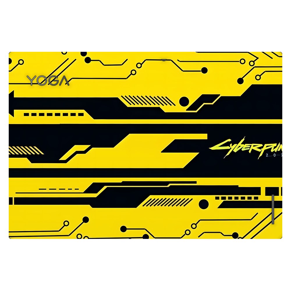 Lenovo Yoga Duet 7 13IML05 laptop skin - Yellow Circuit