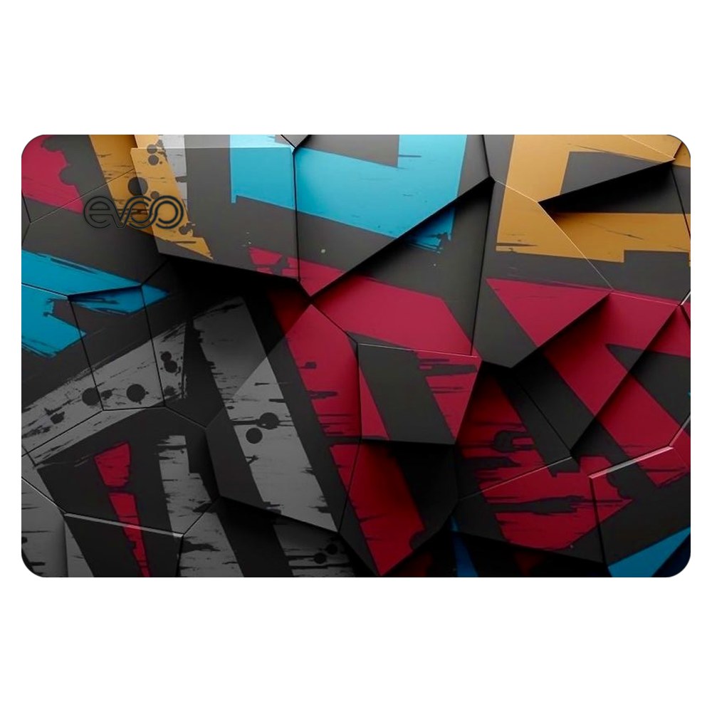 EVOO EG-LP4-BK laptop skin - Angled Blocks