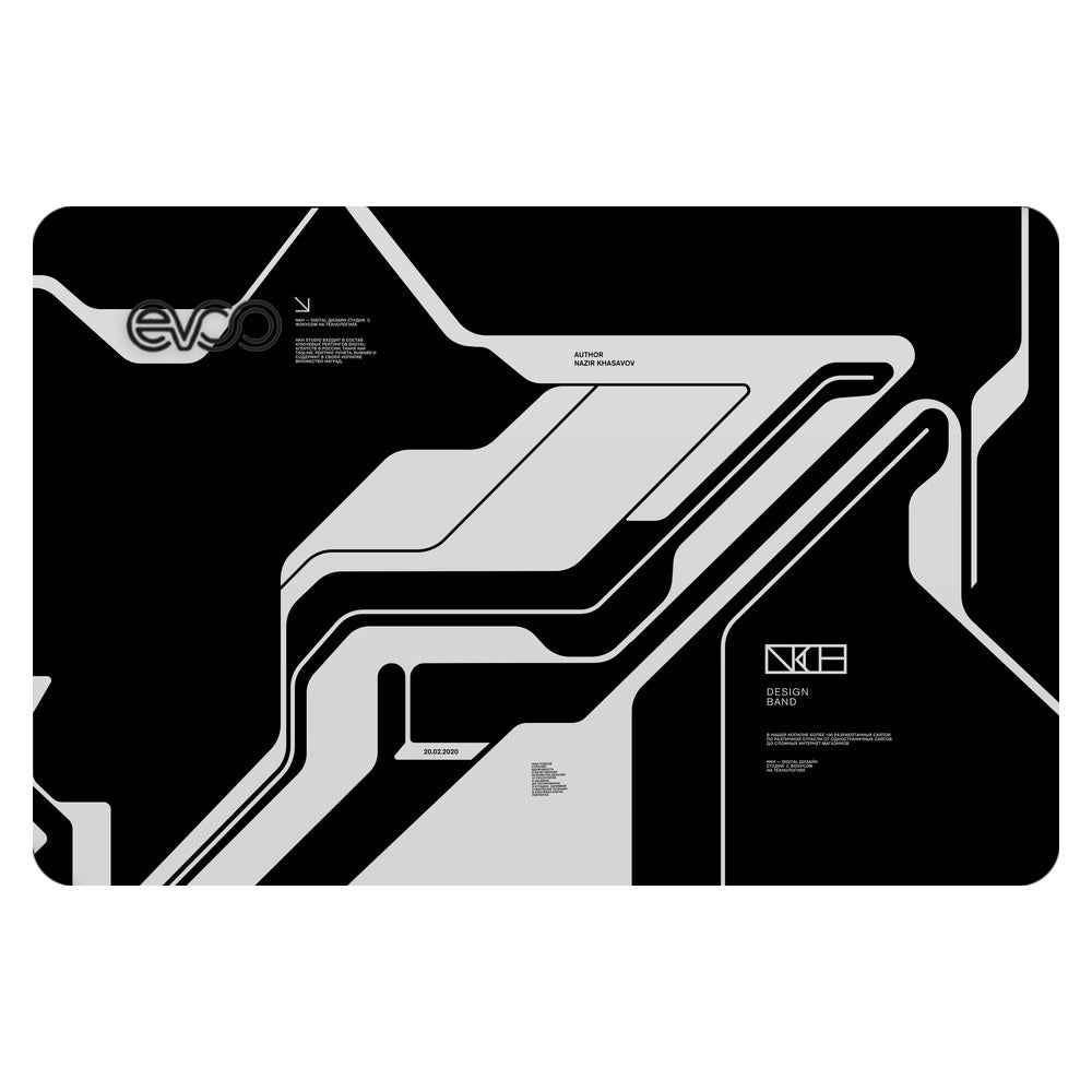 EVOO EG-LP4-BK laptop skin - Dead Black