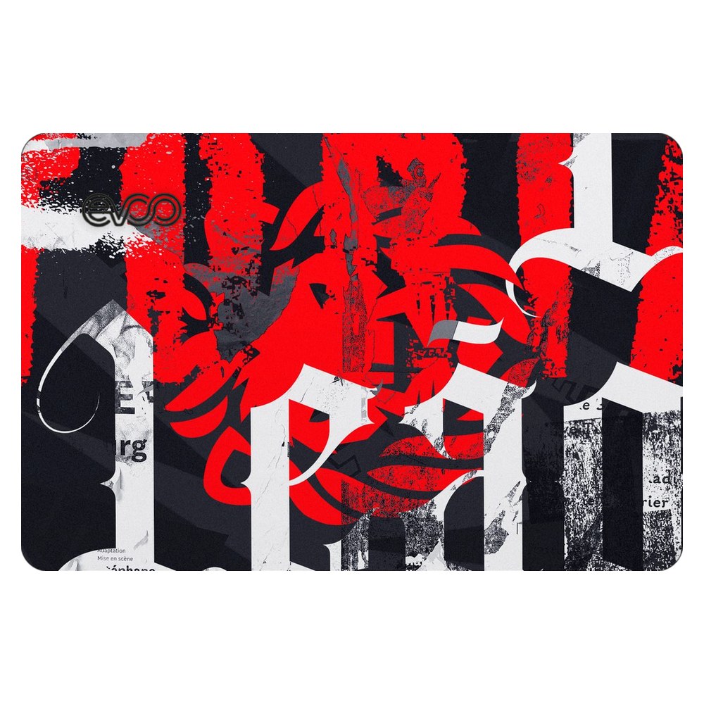 EVOO EG-LP4-BK laptop skin - Distressed Red Art