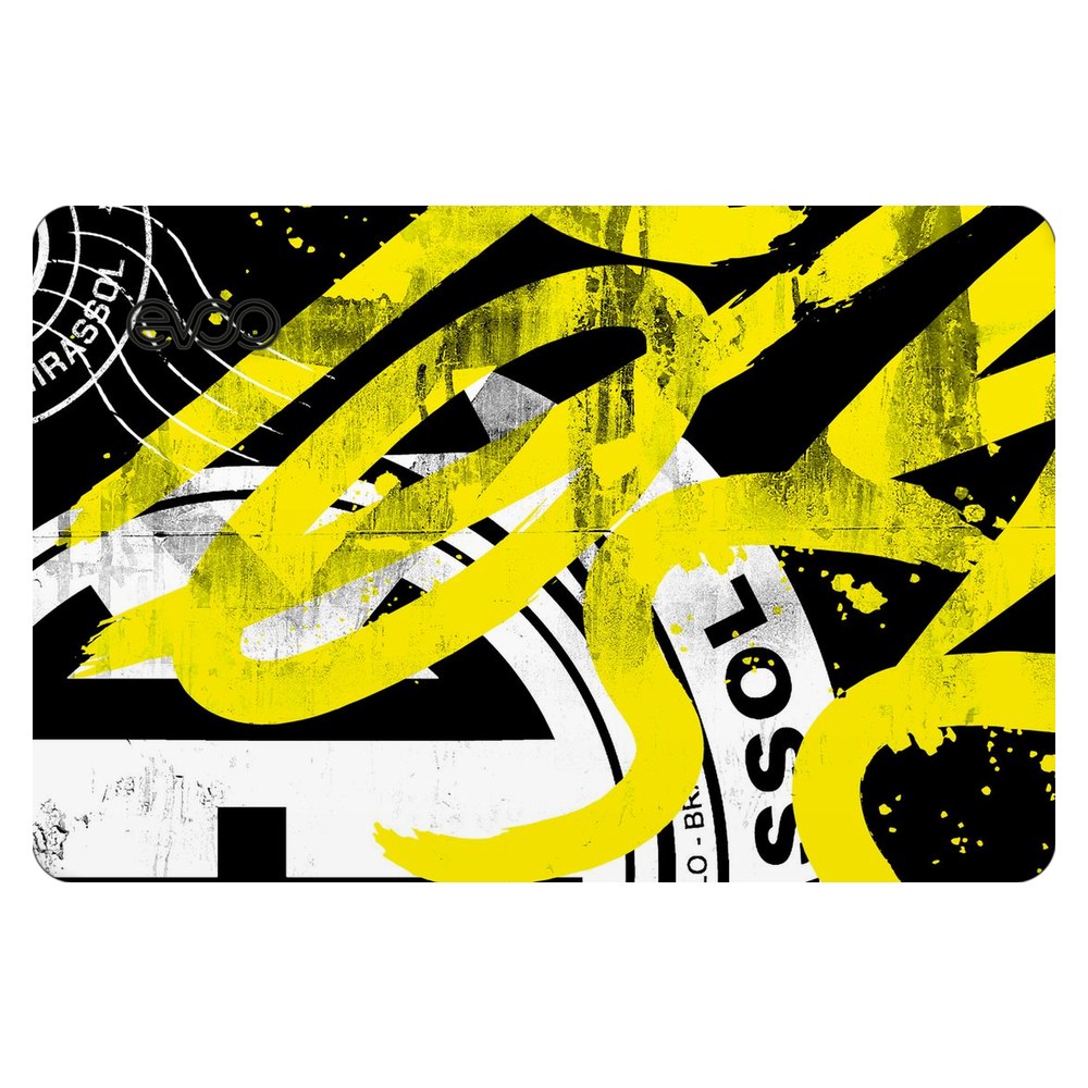 EVOO EG-LP4-BK laptop skin - Distressed Yellow Textures