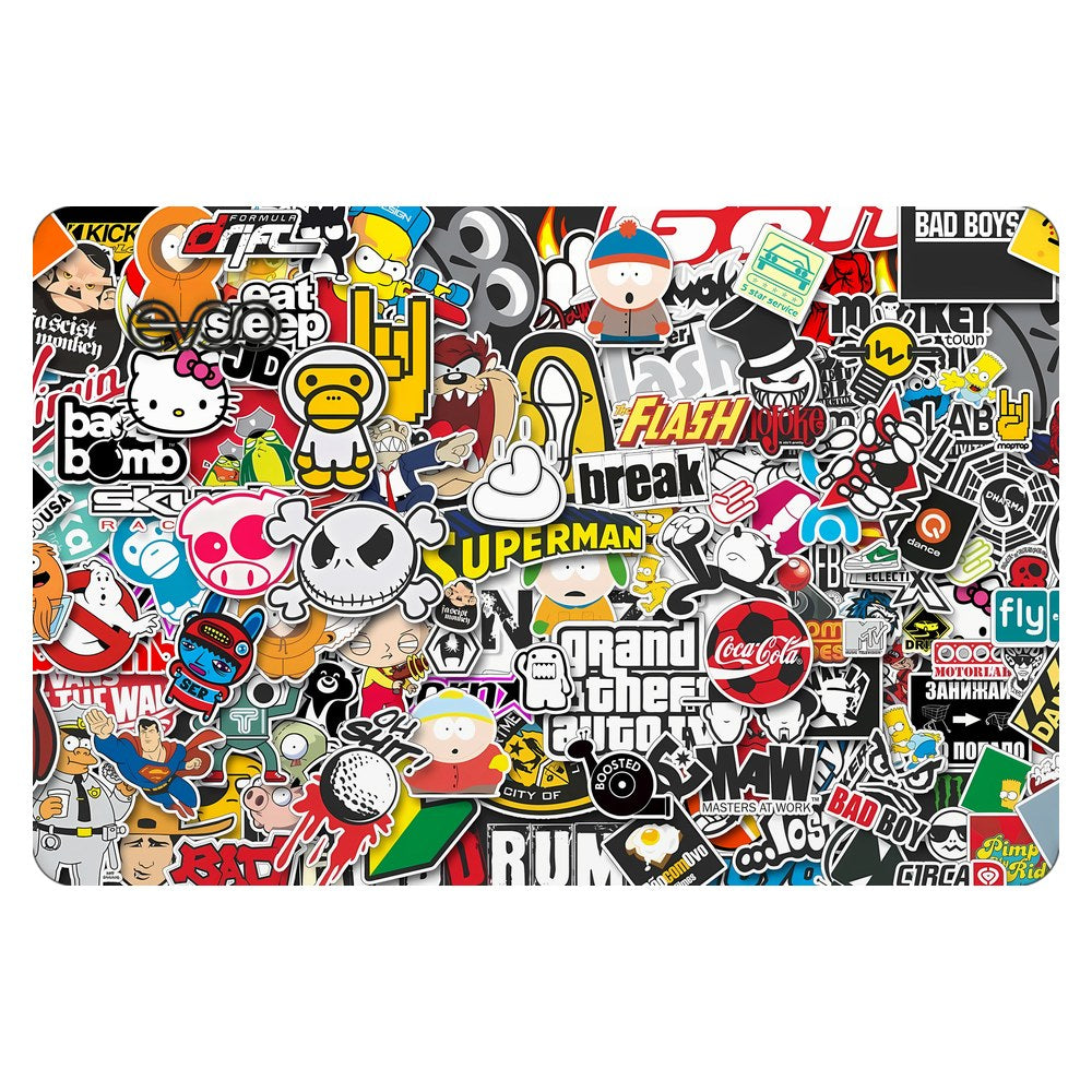 EVOO EG-LP4-BK laptop skin - GTA Abstract