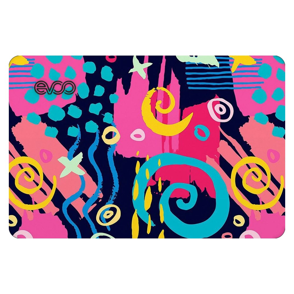 EVOO EG-LP4-BK laptop skin - Geometric Neon Graphic