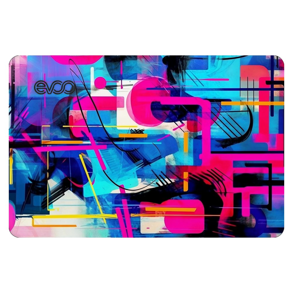 EVOO EG-LP4-BK laptop skin - Modern Geometric Fusion