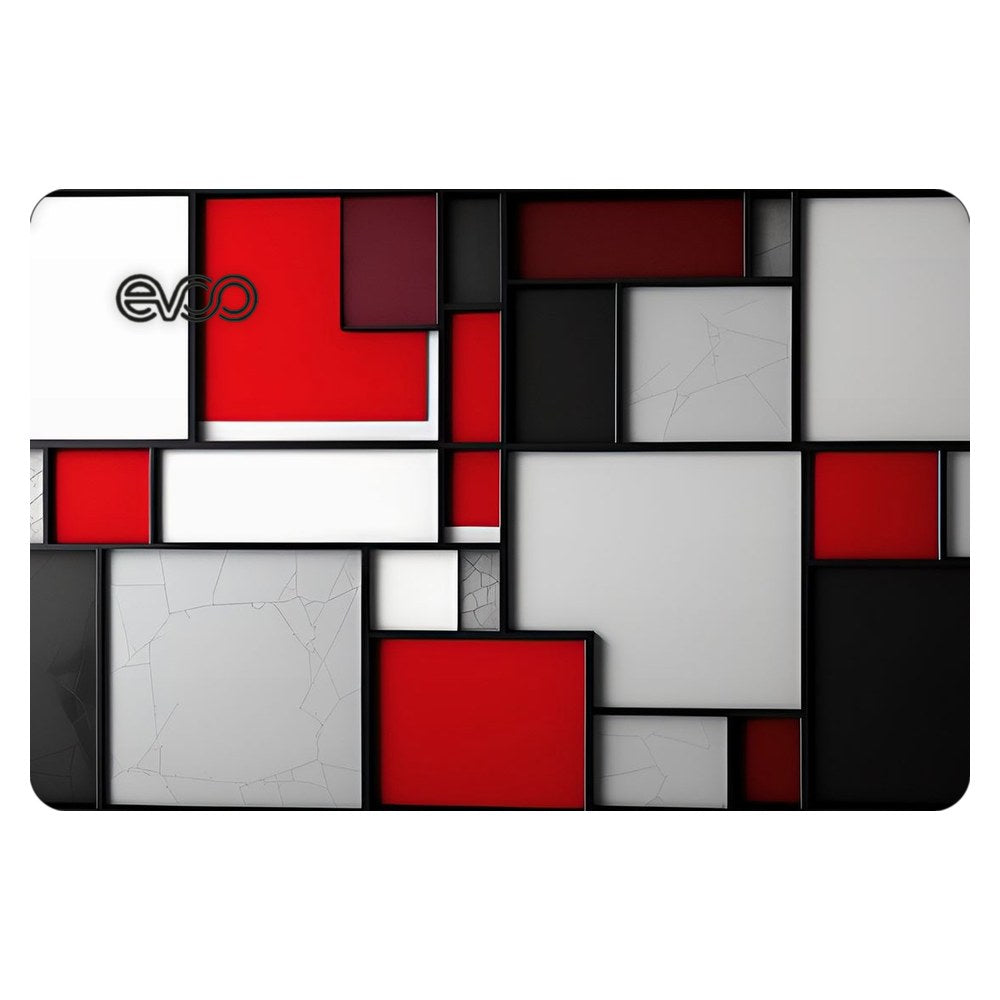 EVOO EG-LP4-BK laptop skin - Mondrian Inspired Block Art