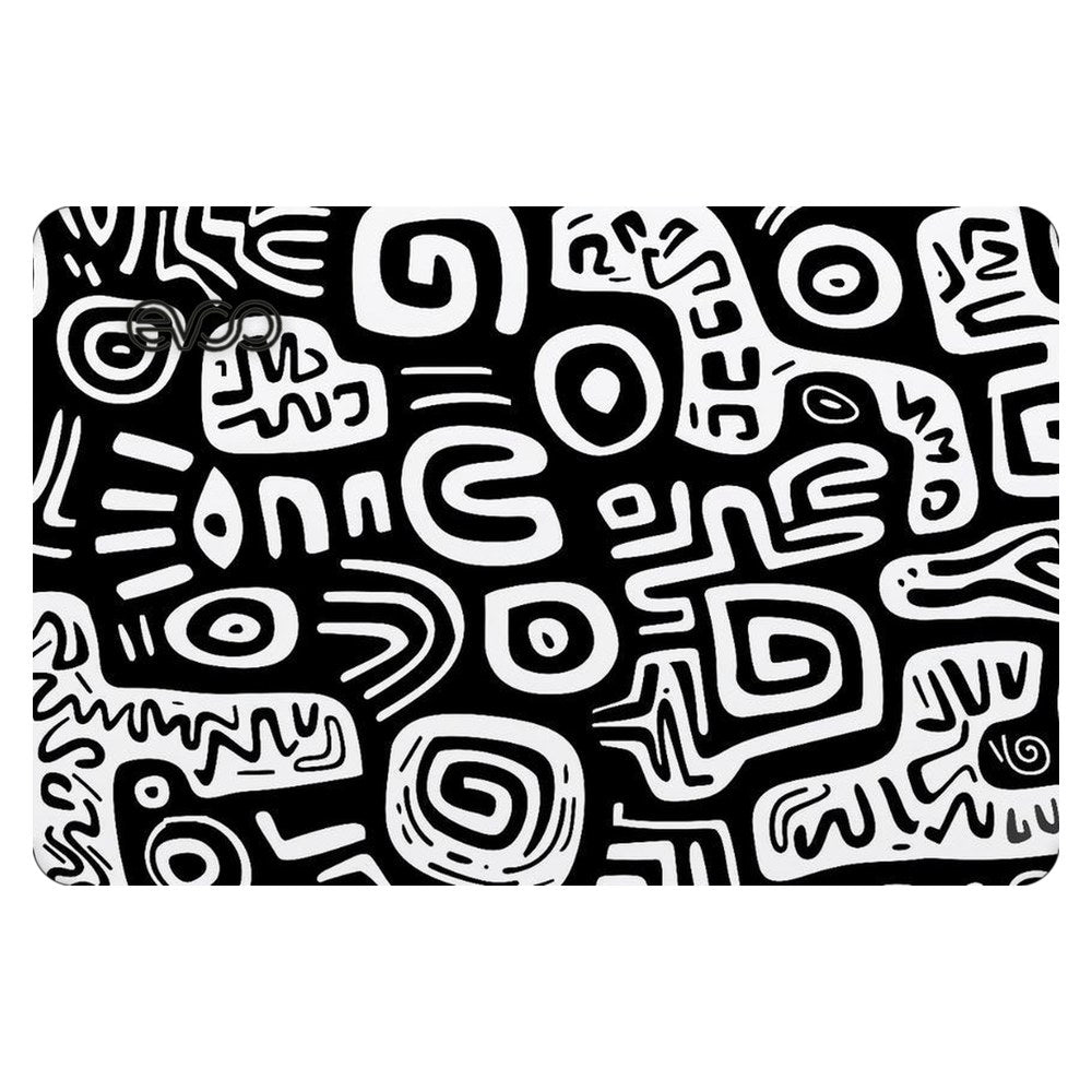 EVOO EG-LP4-BK laptop skin - Monochrome Primitive Art