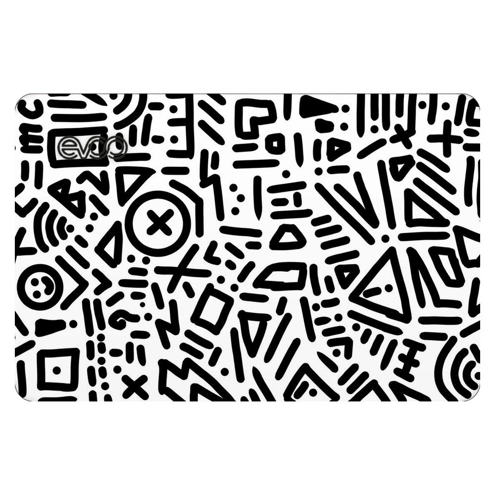 EVOO EG-LP4-BK laptop skin - Playful Doodle Elements