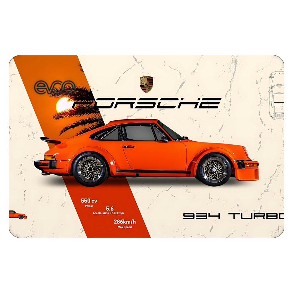 EVOO EG-LP4-BK laptop skin - Porsche 934