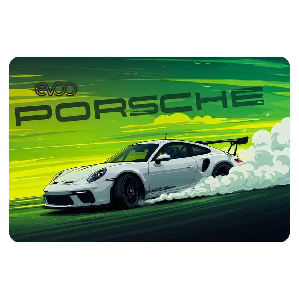 EVOO EG-LP4-BK laptop skin - Porsche Green Drift