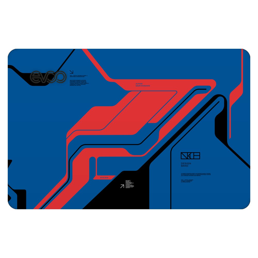 EVOO EG-LP4-BK laptop skin - Prime Blue