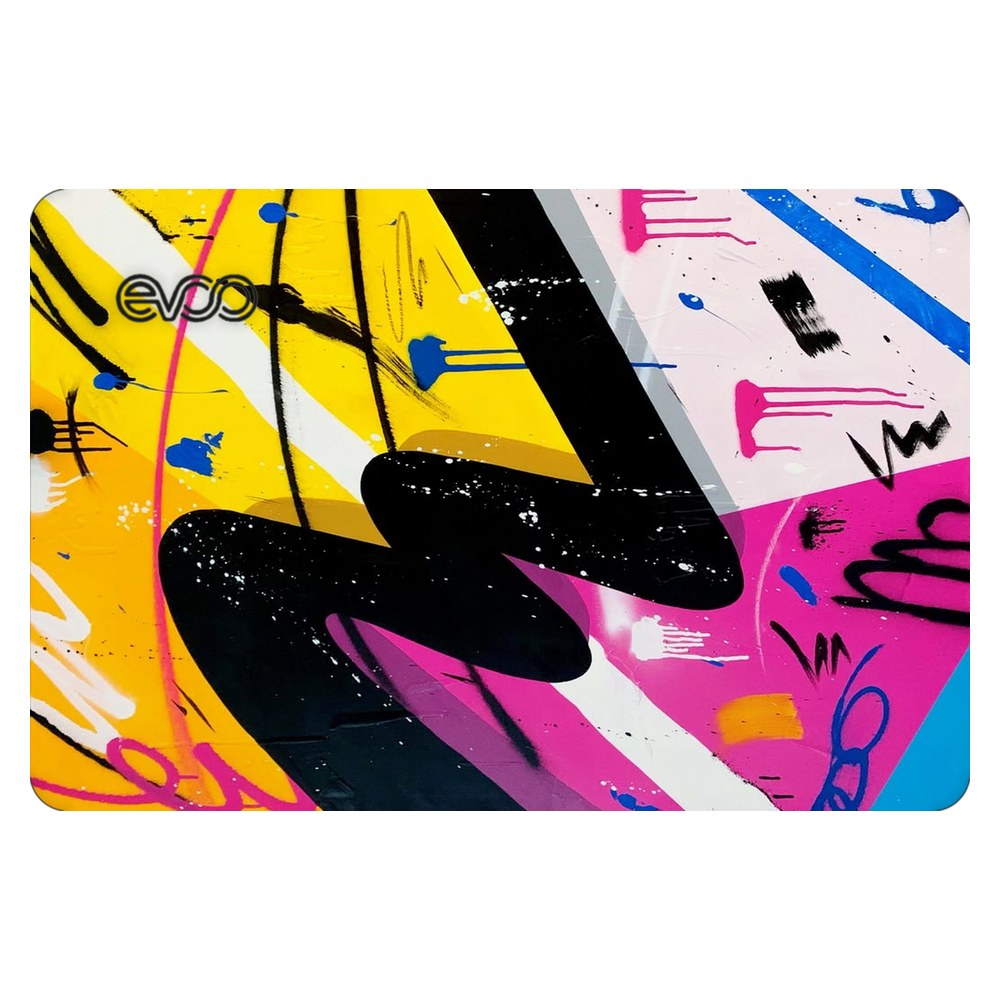EVOO EG-LP4-BK laptop skin - Vibrant Abstract Splash
