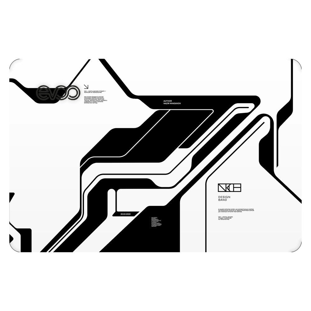 EVOO EG-LP4-BK laptop skin - White Cyberpunk